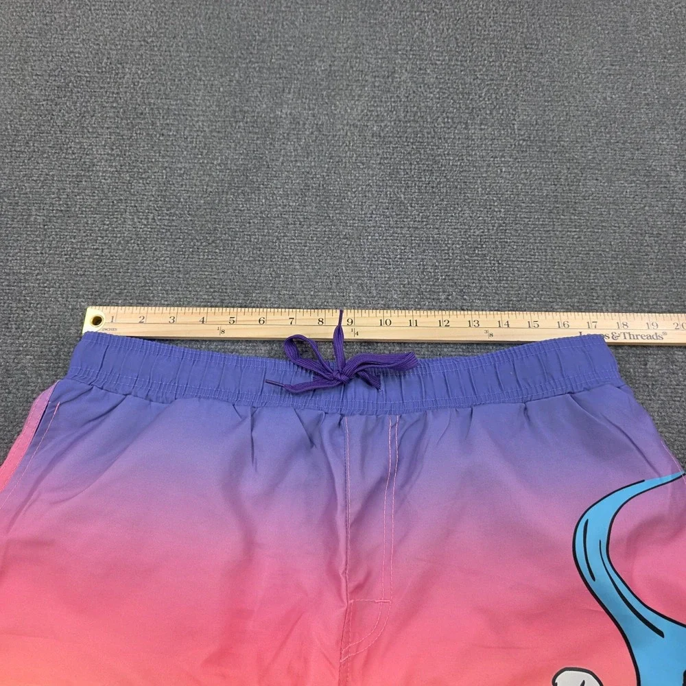 Men's XL Chemistry Skeleton Surfing Graphic Swim Trunks Gradient‎ Colors